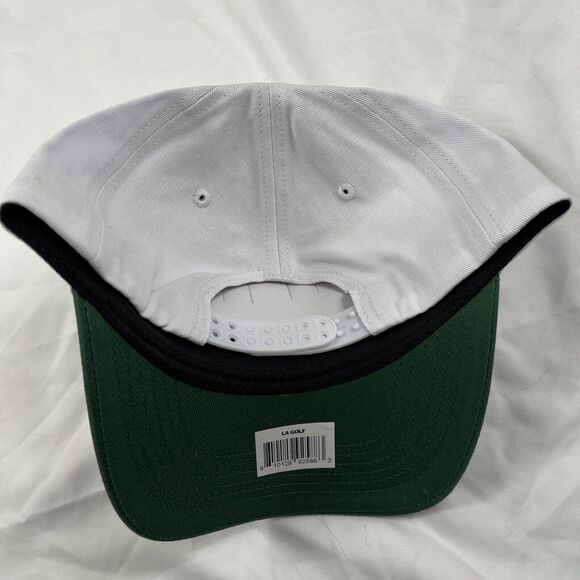 LA GOLF SHIELD HAT | WHITE & GREEN PATCH - Picture 7 of 7